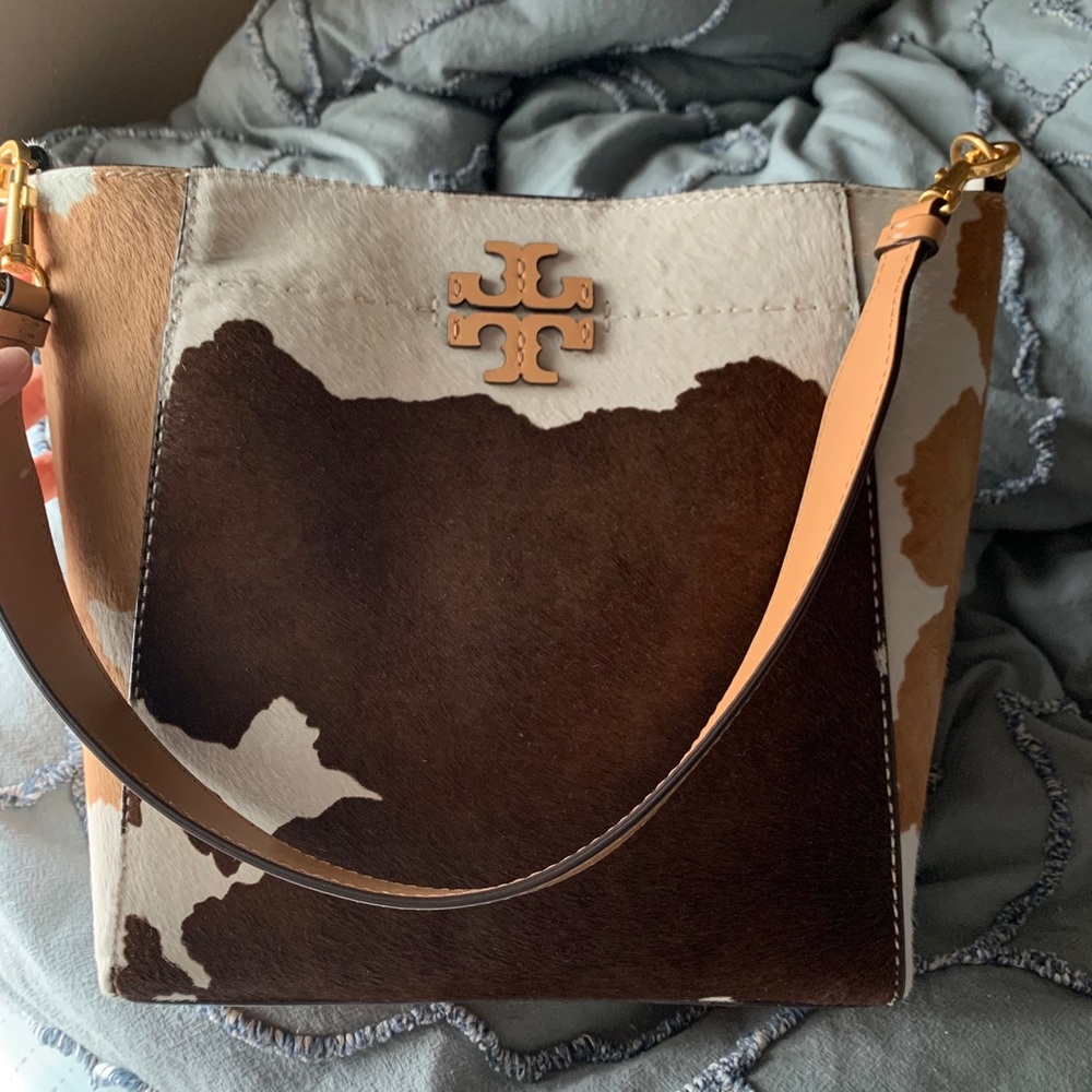 tory burch cow hide bag